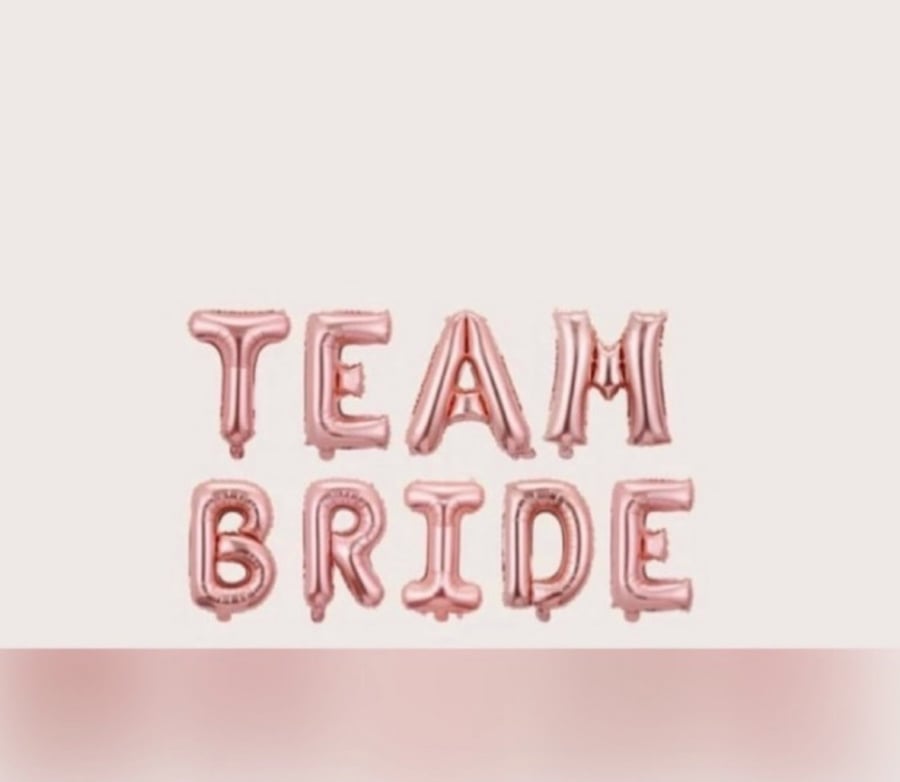 مجموعه بالون team bride ‍ - بدون هيليوم -