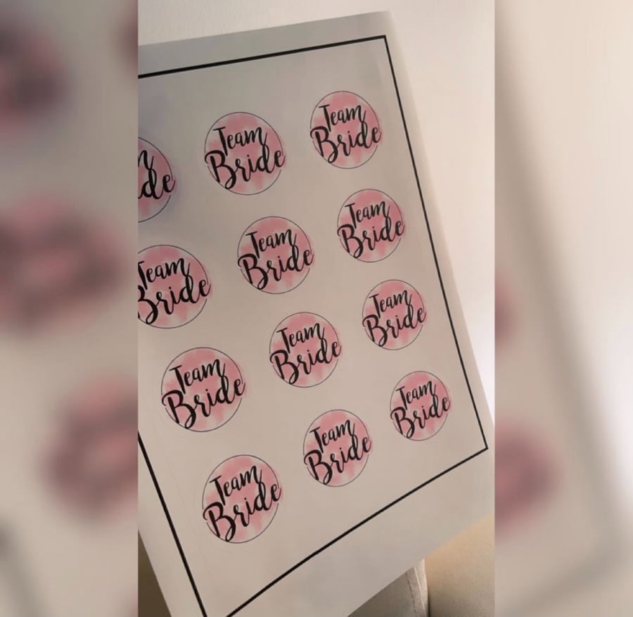 مجموعه استكراتteam bride  عدد (12)قطعه