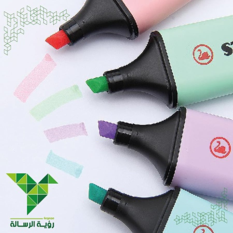 طقم اقلام تظهير 4 الوان 70/4-2 من ستابيلو STABILO