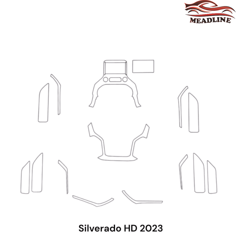 بكج حماية PPF داخلية Silverado 2025-2023
