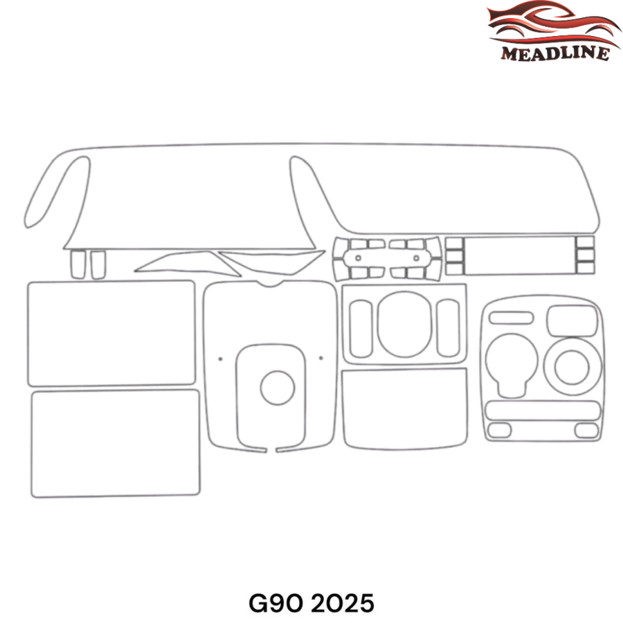 بكج حماية PPF داخلية جينسس G90 2025-2023