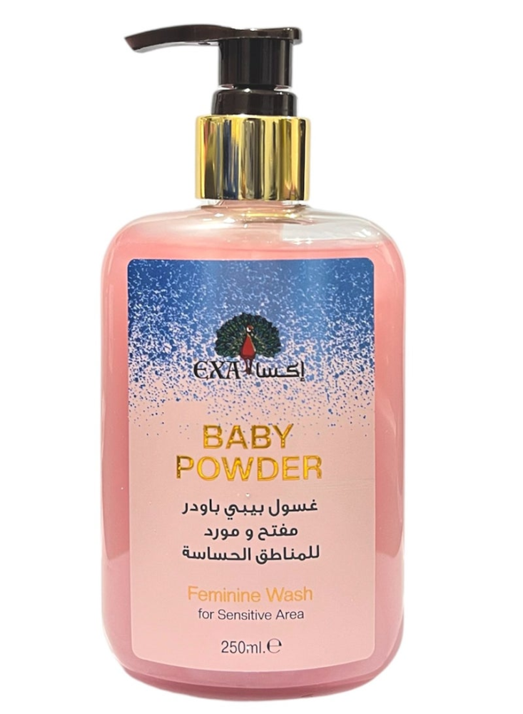 غسول بيبي باودر مفتح ومورد للمناطق الحساسة 250 مل