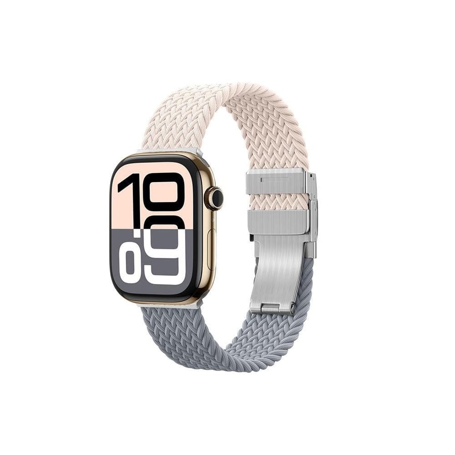 سوار بليند لساعة ابل وردي ورمادي 49 مم اميزنق