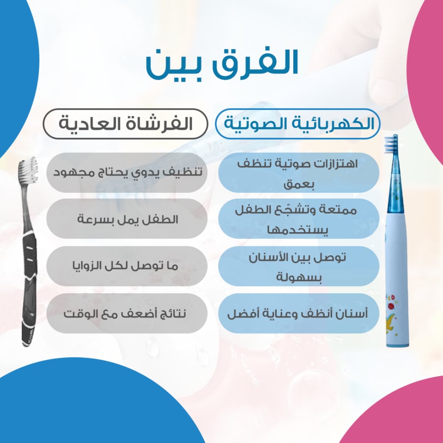 فرشاة اسنان أطفال كهربائية