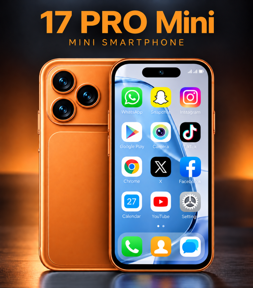 هاتف 17 Pro Mini الذكي بشاشة 4 إنش