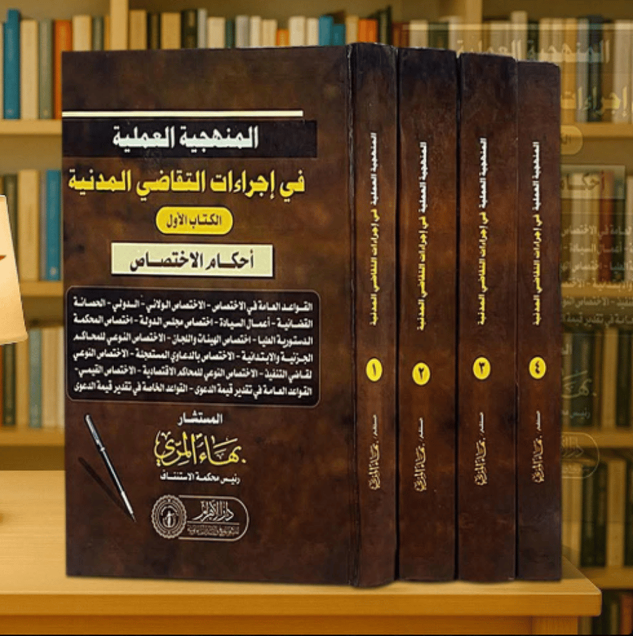 المنهجية العملية في اجراءات التقاضي المدنية 4مجلدات لـ بهاء المري