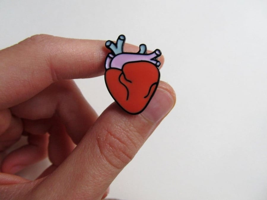 Anatomical Heart Pin