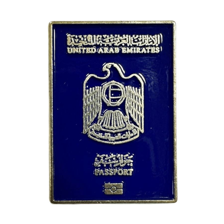 جواز دولة الامارات ملصق معدن 3M