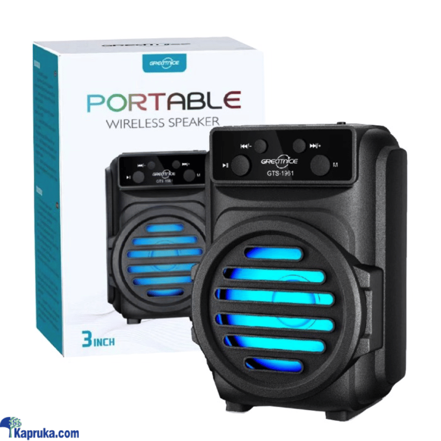 Bluetooth speaker with memory card slot and flash