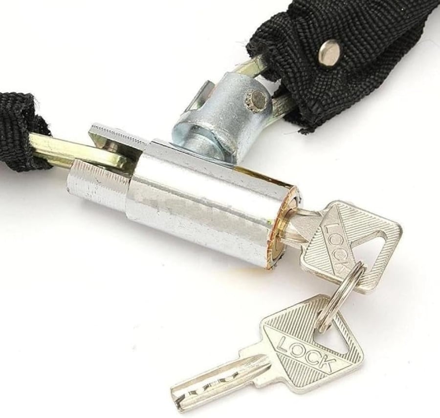 Bike lock chain, iron covered with fabric, model TC613