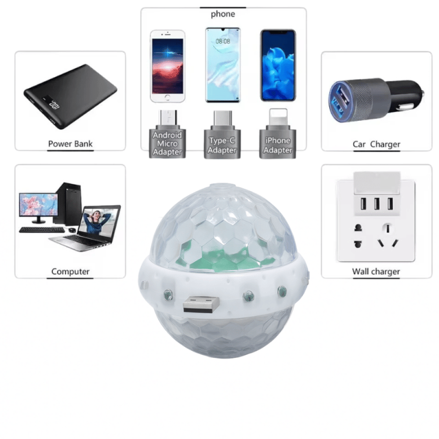 USB lamp with multiple colors lighting, comfortable and quiet