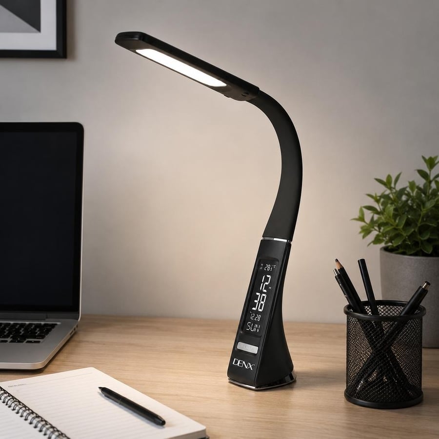 مصباح مكتبي LED قابل للطي بشاشة LCD بقدرة 5 واط – DX2361 من DENX