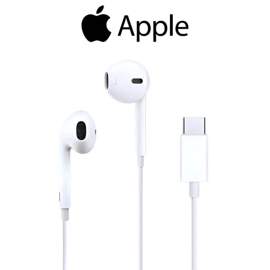 Apple - iPhone 15 new wired earphone (USB-C) model A3046 original Apple brand, Arab Computers warranty