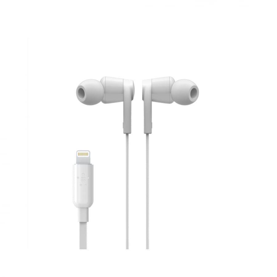 belkin - سماعة ايفون سلكية روك ستار ابيض م/G3H0001 ماركة بيلكين
