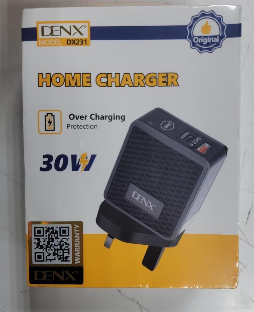 Fast wall charger 30 watt from DENX model DX231