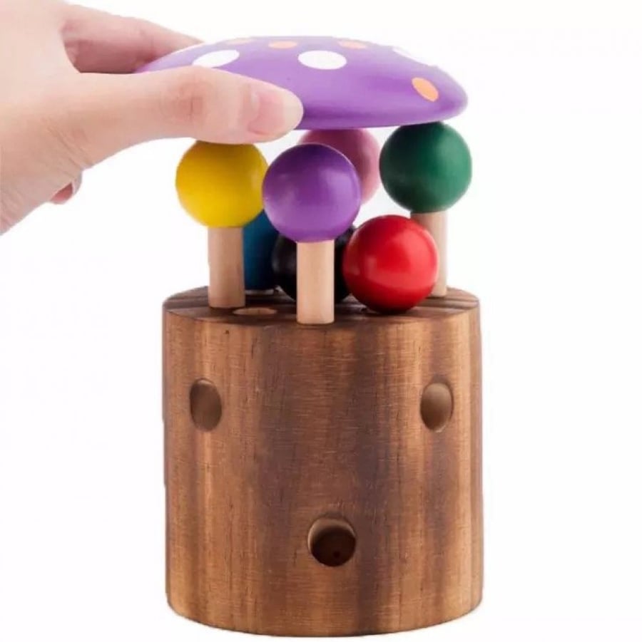 Wooden fishing game