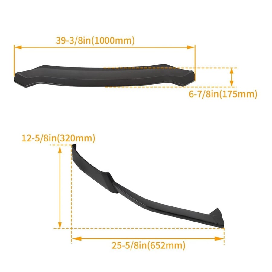 Sports accessories for the front bumper (beard) for Nissan Maxima 2016-2019