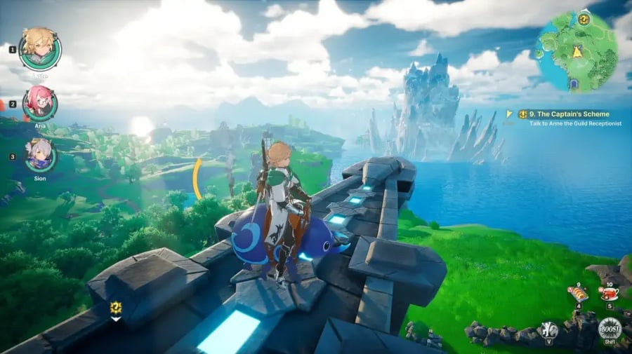 لقطة شاشة من داخل لعبة DragonSword Awakening توضح قتال التنانين والزعم