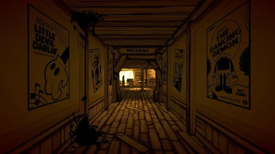 استكشاف الألغاز والبيئة المظلمة في لعبة Bendy and the Ink Machine على