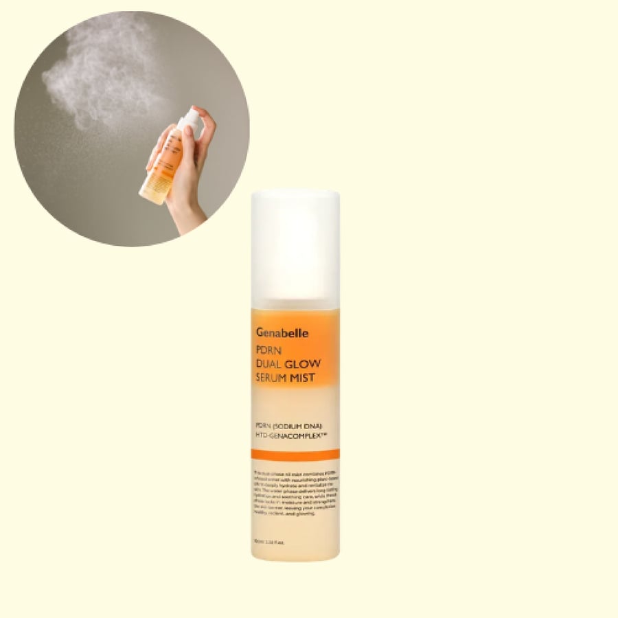 Genabelle - PDRN Dual Glow Serum Mist جينابيل - بخاخ السيروم المزدوج لتقوية حاجز البشرة وإشراقتها