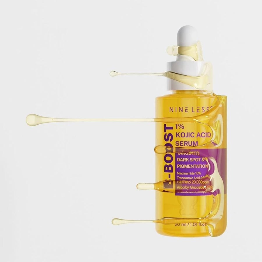 NINELESS - B-Boost 1 Kojic Acid Serum وداعاً للبقع العنيدة.. استعيدي نضارة بشرتك مع قوة حمض الكوجيك.