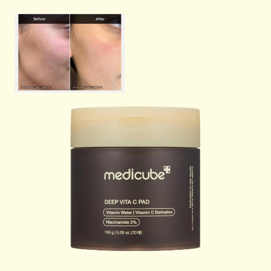 medicube - Deep Vita C Pad مسحات لتخفيف التصبغات من ميدي كيوب