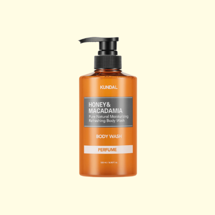 KUNDAL HONEY & MACADAMIA PURE BODY WASH ENGLISH ROSE 500ML نظافة وترطيب فائق - غسول الجسم بالعسل والماكاديميا