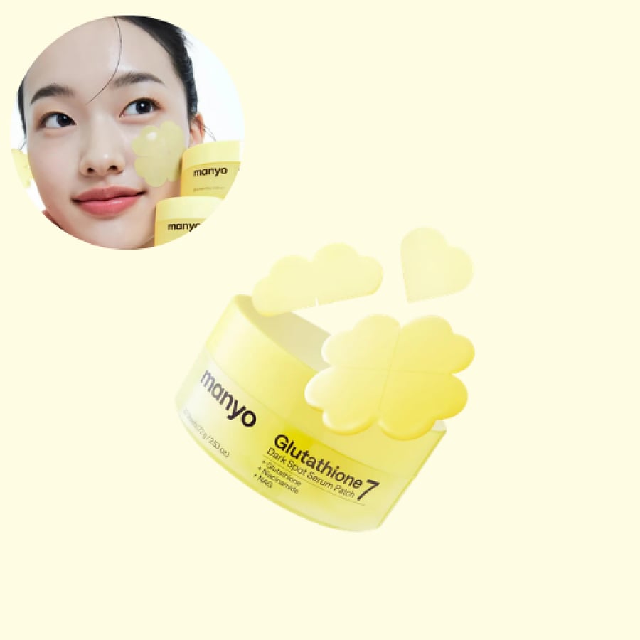 ma:nyo  Glutathione 7 Dark spot Serum Patch 30 pcs مانيو - شرائح سيروم الجلوتاثيون الموضعية Glutathione 7 لعلاج التصبغات والآثار