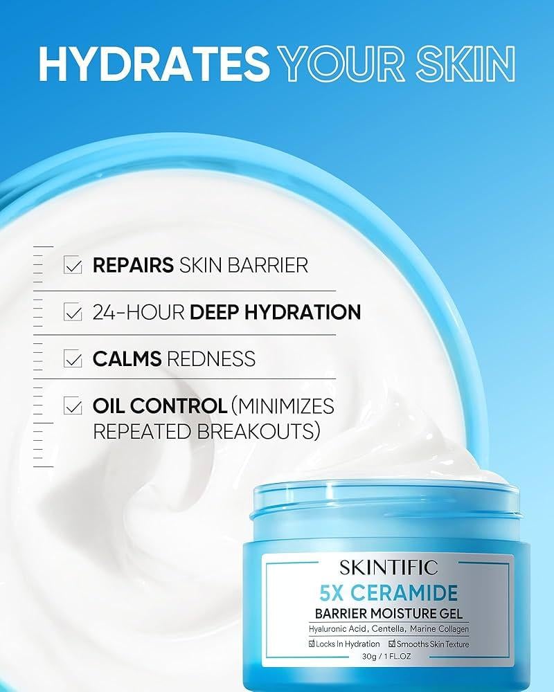 SKINTIFIC - 5X Ceramide Barrier Moisture Gel سكنتيفيك جل مرطب بـ 5 أضعاف من السيراميد