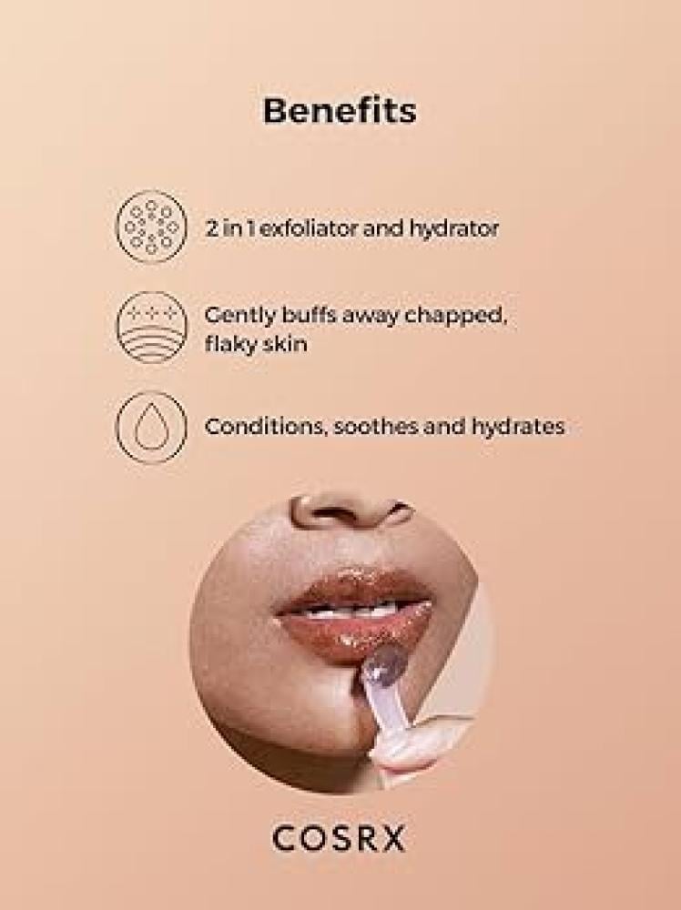 COSRX - Full Fit Honey Sugar Lip Scrub  وداعاً للقشور: مقشر العسل والسكر من كوزريكس لنعومة كالحرير.
