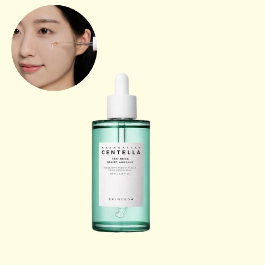 SKIN 1004 - Madagascar Centella Tea-Trica Relief Ampoule حبوب مزعجة؟ أمبول شجرة الشاي والسنتيلا يطفئها فوراً