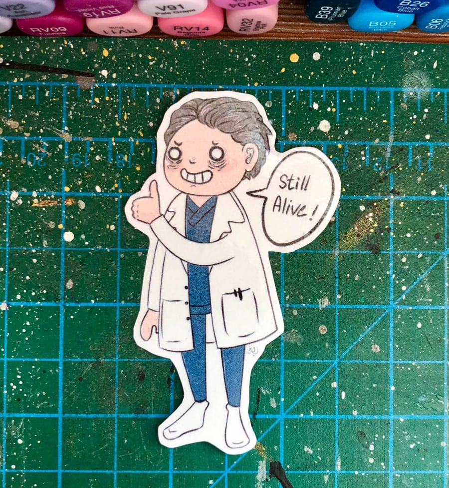 male doc sticker