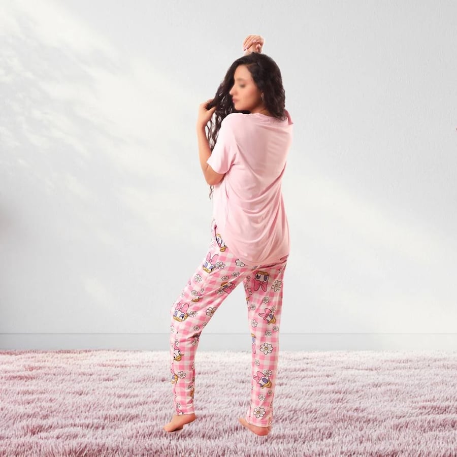 Disney Duck Print Women's Cotton Pajamas