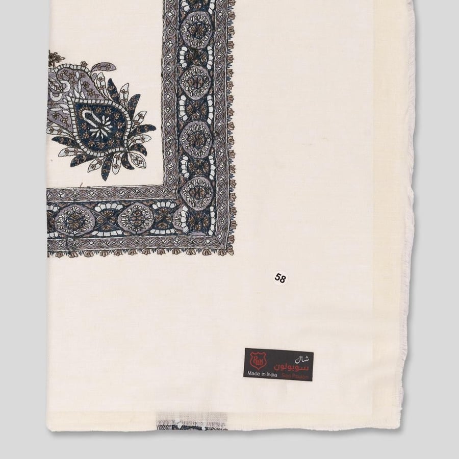 Indian Kashmiri horsemen's shawl 407-14