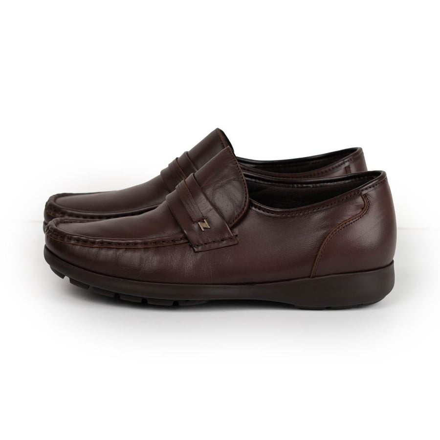 Dark brown loafers shoe boots
