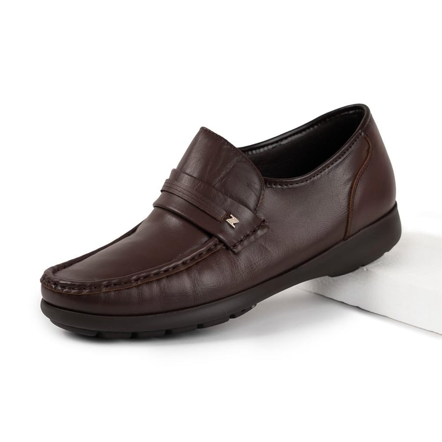 Dark brown loafers shoe boots