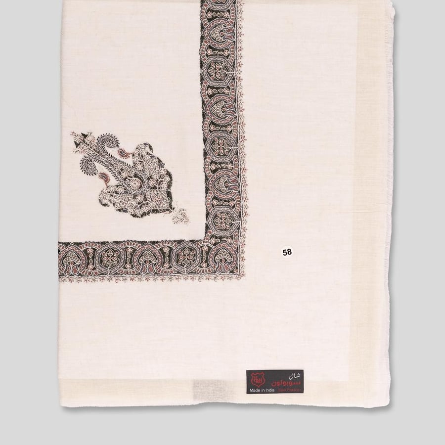 The horsemen's shawl, Indian, wide pattern, 204-07