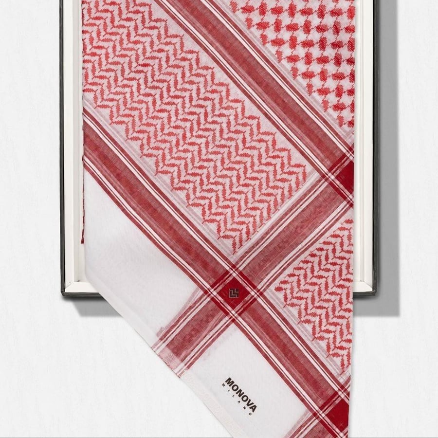 Elegant package, Monofa Saudi headscarf, Italian, and plain Japanese fabric