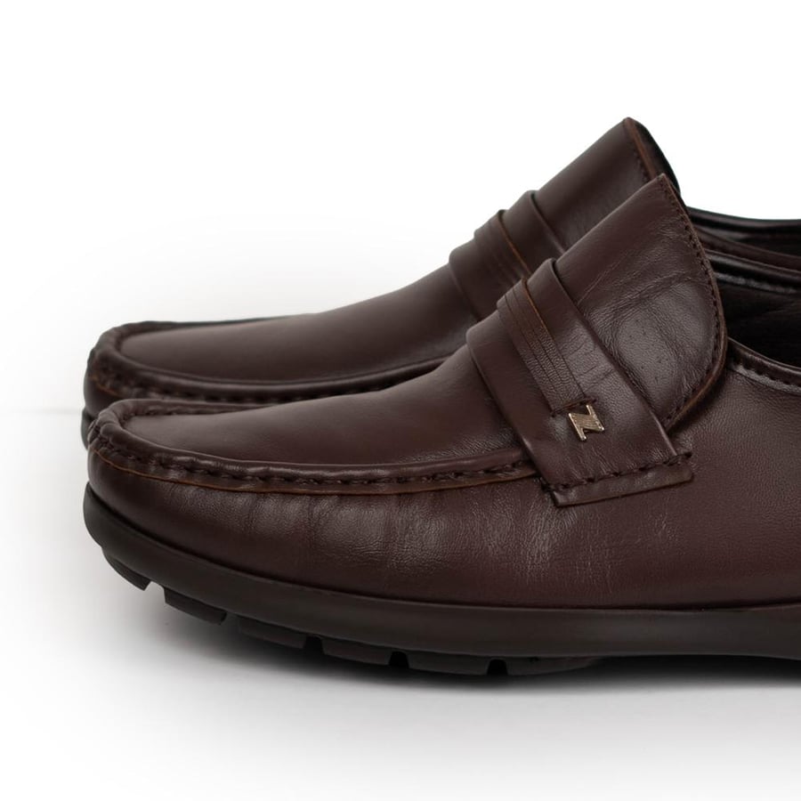 Dark brown loafers shoe boots