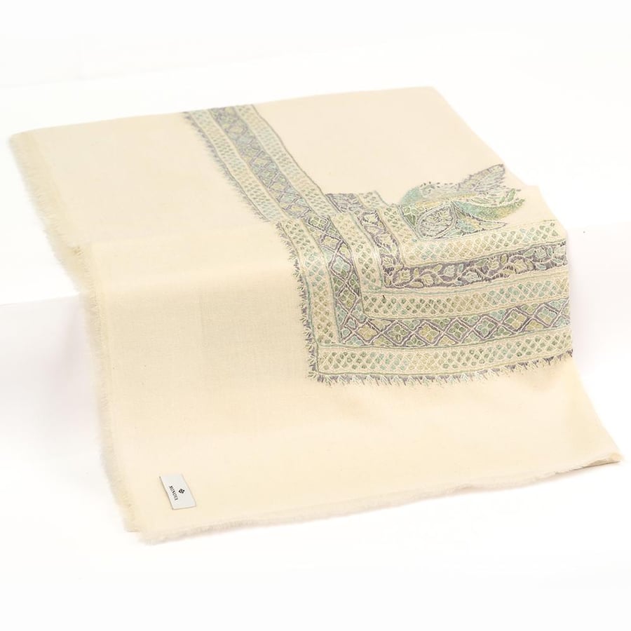 Handmade Kashmiri embroidered shawl, my own, M223