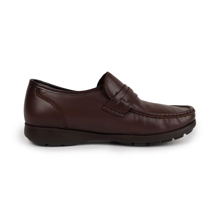 Dark brown loafers shoe boots
