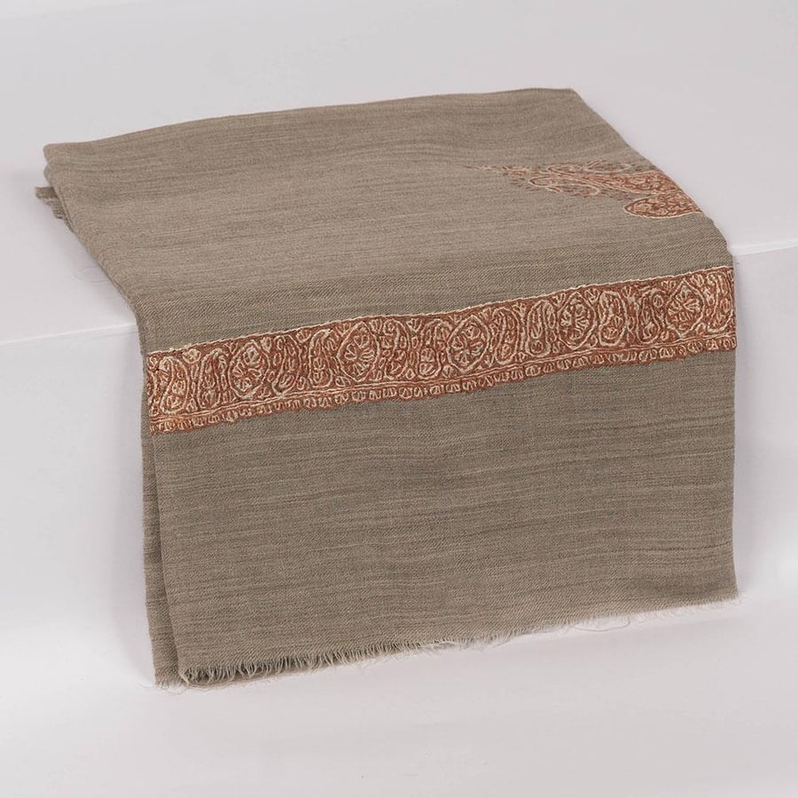 Handmade Kashmiri embroidered super thermal royal shawl M301