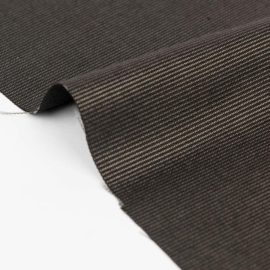 Dark brown striped monofa fabric 25004-3