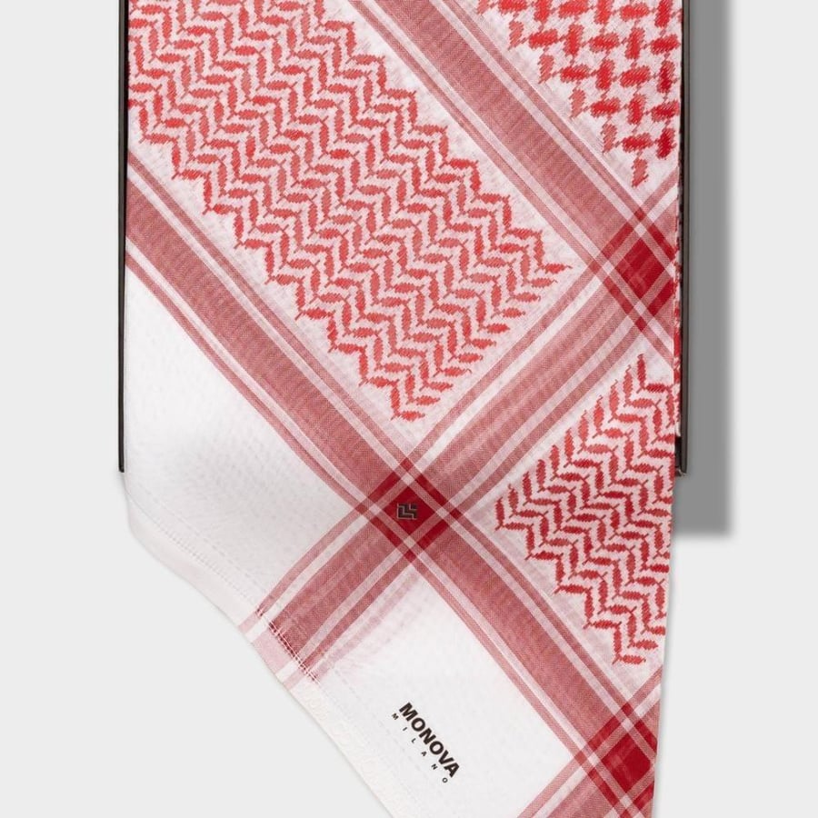 Elegant package, Monofa Saudi headscarf, Italian, and plain Japanese fabric