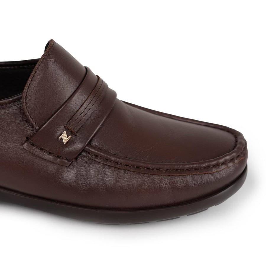 Dark brown loafers shoe boots