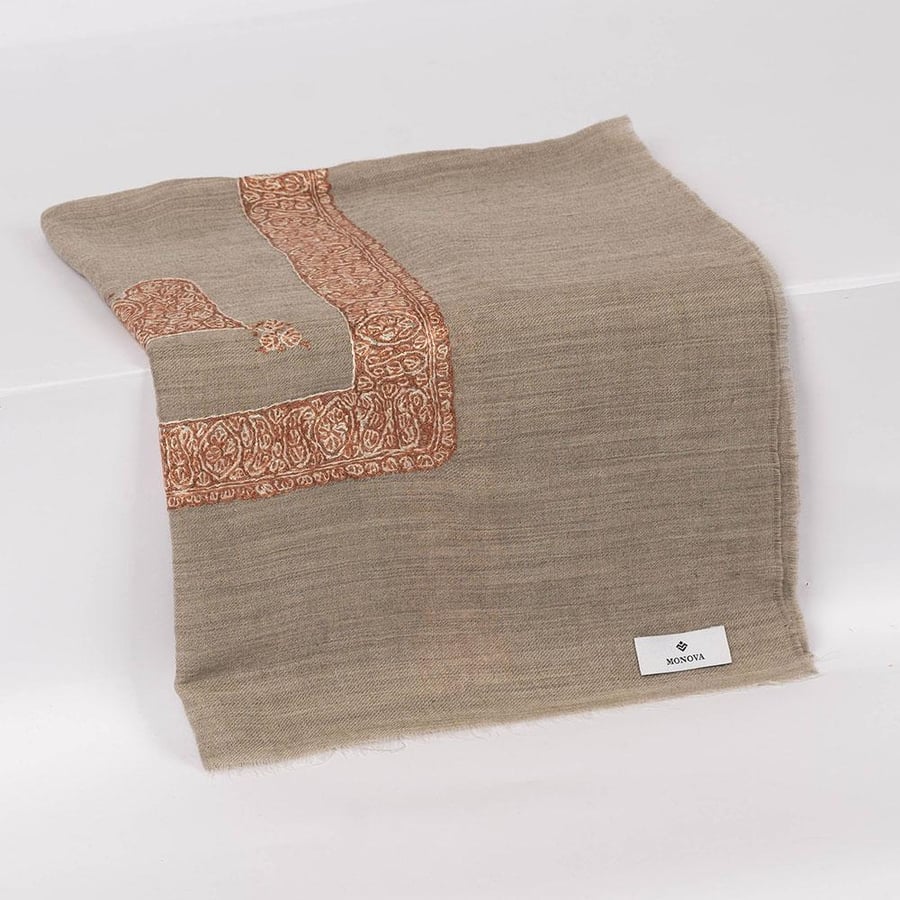 Handmade Kashmiri embroidered super thermal royal shawl M301