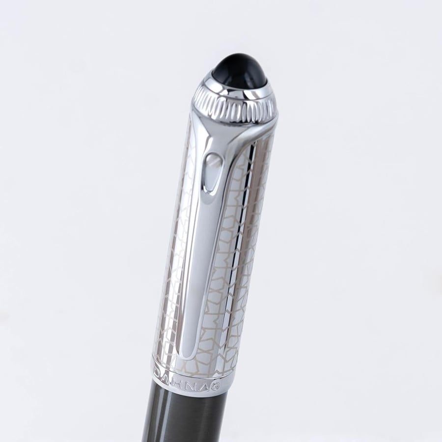 Luxury black silver pen D1053