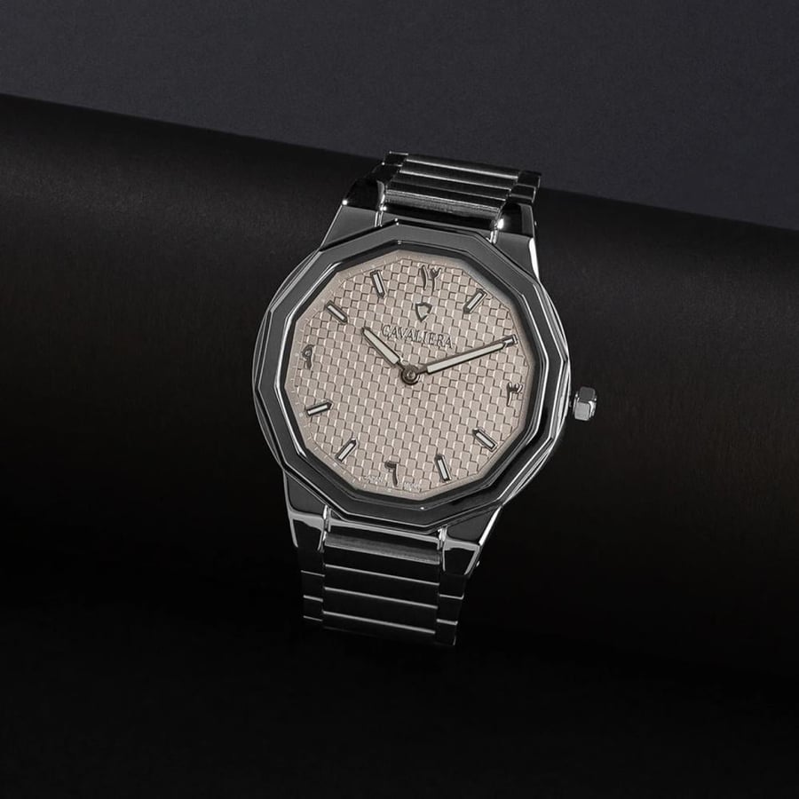 Men's silver watch from the brand CavaLiera CL39SS