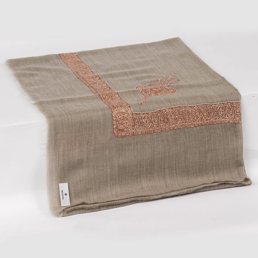 Handmade Kashmiri embroidered super thermal royal shawl M301