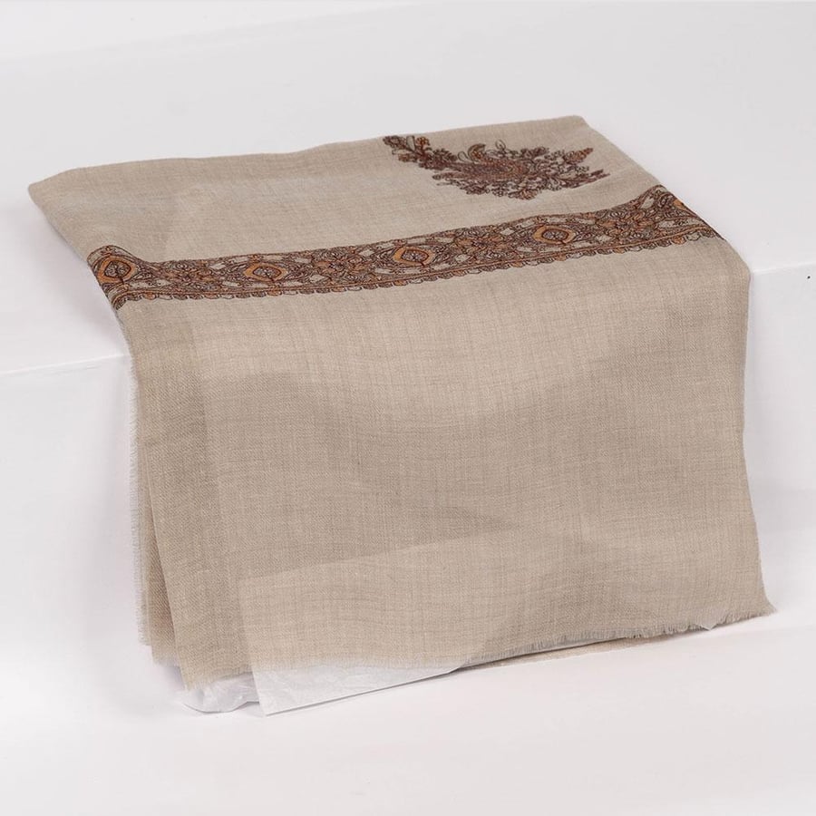Monofa Kashmiri shawl, super thermal, M281